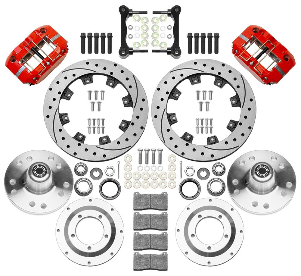 Wilwood Disc Brakes 140-15981-DR Wilwood DynaPro Radial Big Brake Front Hub Kits - Zander Auto Parts
