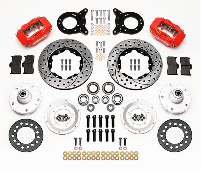 Wilwood Disc Brakes 140-11071-DR Wilwood Forged Dynalite Pro Series Front Disc Brake Kits - Zander Auto Parts