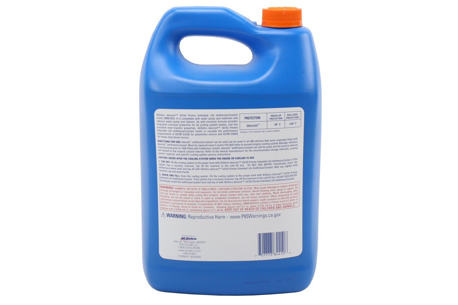 ACDelco 12378390 ACDelco Dex-Cool Antifreeze - Zander Auto Parts