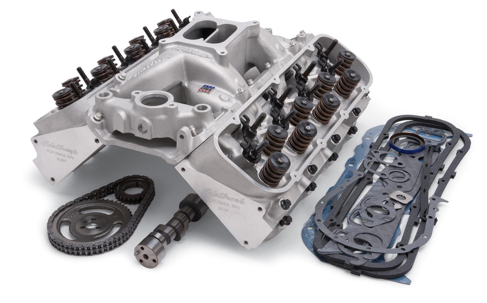 Edelbrock 2079 Edelbrock Total Power Package 540 HP Big Block Chevy Top-End Engine Kits - Zander Auto Parts