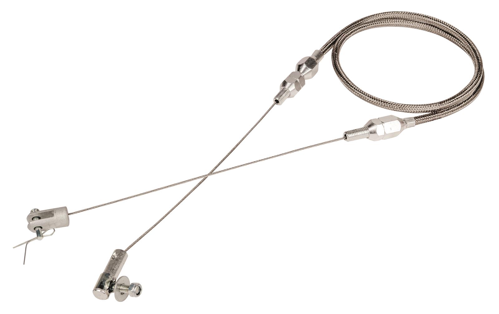 Summit Racing SUM-200041 Summit Racing™ Braided Throttle Cables - Zander Auto Parts