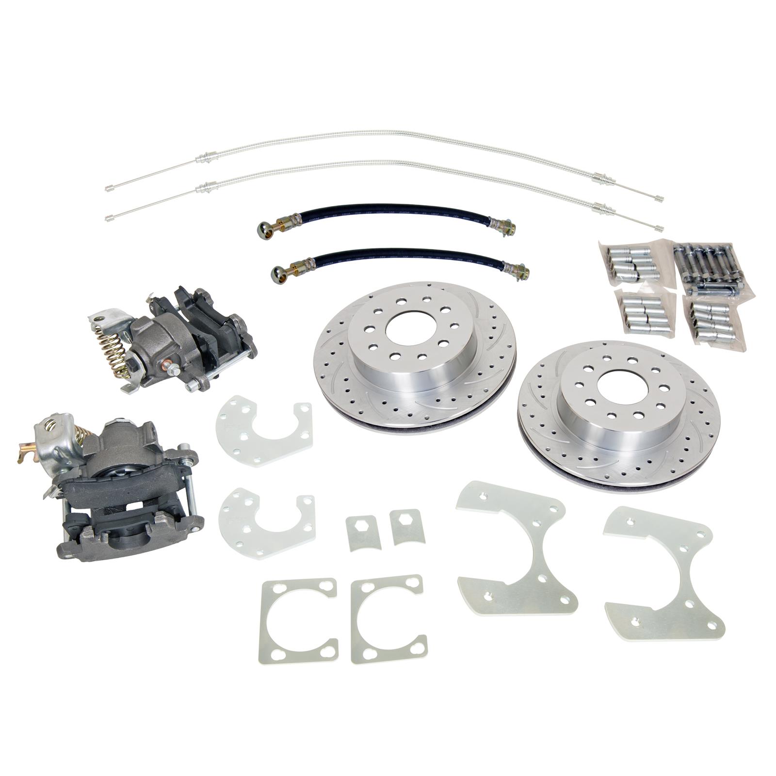 Summit Racing SUM-BK1627-DS Summit Racing™ Rear Drum-to-Disc Brake Conversion Kits - Zander Auto Parts