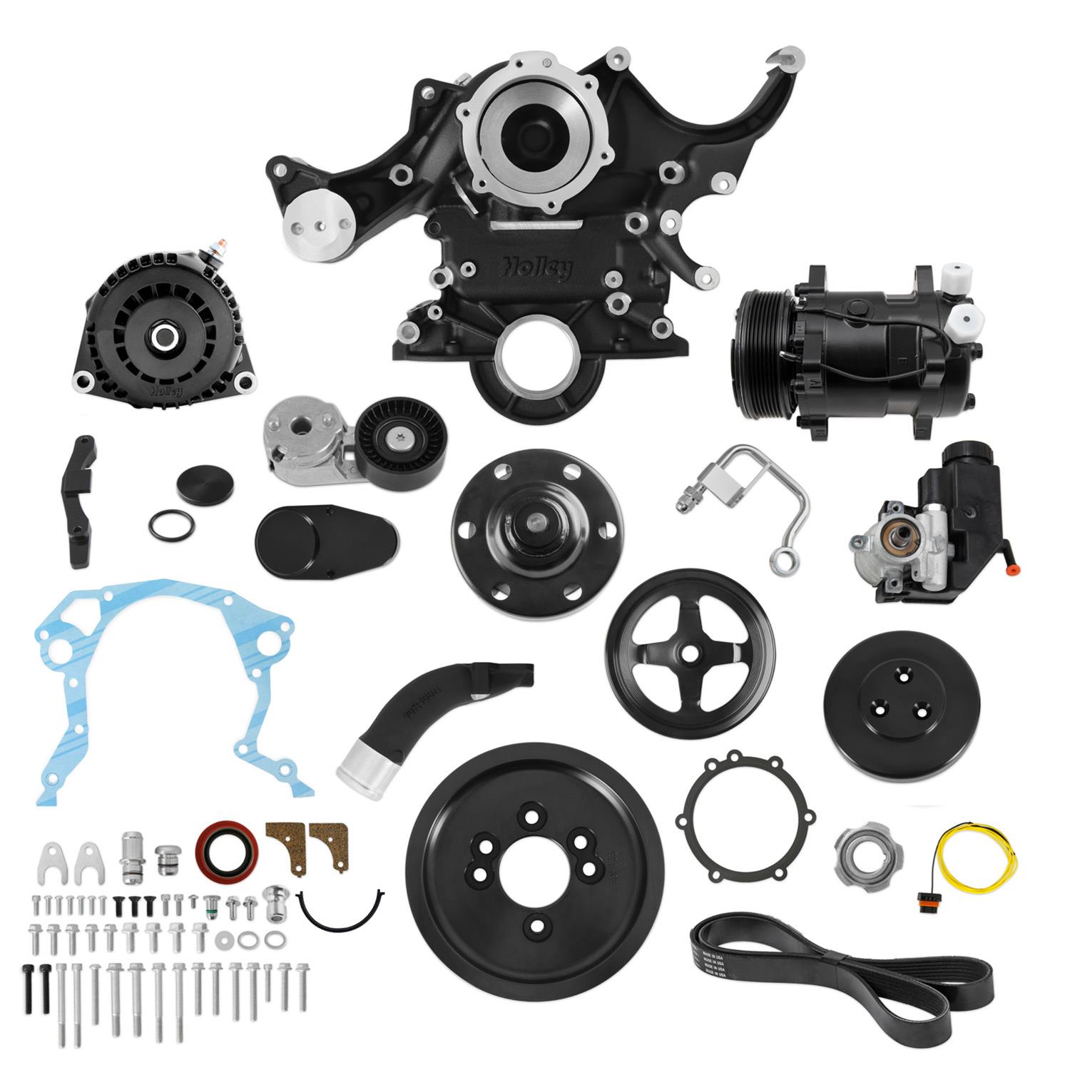 Holley 20-370BK Holley Ford Mid-Mount Accessory Drive Systems - Zander Auto Parts