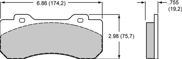Wilwood Disc Brakes 150-Q-10120K Wilwood Smart Pad BP-Q Brake Pads - Zander Auto Parts
