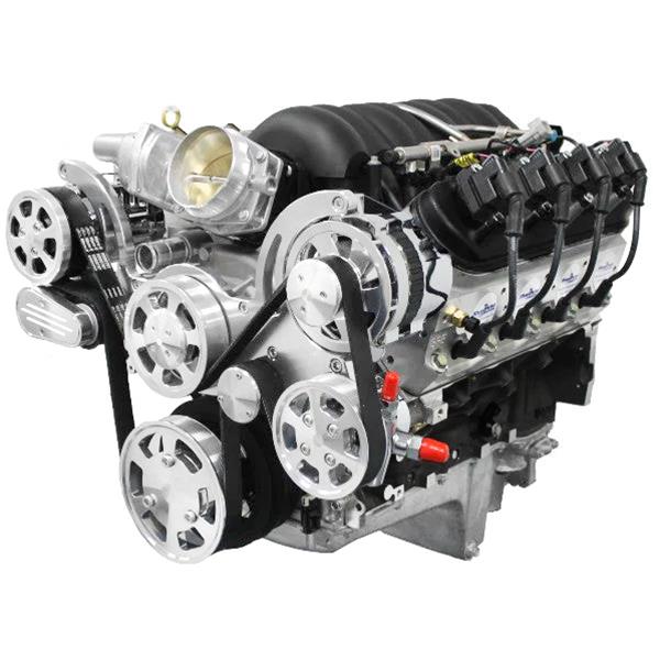 BluePrint Engines PSLS3763CTFK BluePrint Engines Pro Series Chevy LS 376 C.I.D. 530 HP EFI Base Dressed Long Block Crate Engines - Zander Auto Parts