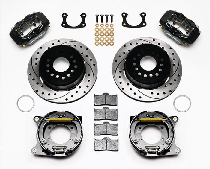 Wilwood Disc Brakes 140-7140-D Wilwood Forged Dynalite Rear Parking Brake Kits - Zander Auto Parts