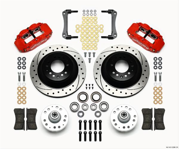 Wilwood Disc Brakes 140-12280-DR Wilwood Forged Narrow Superlite 6R Big Brake Front Brake Kits - Zander Auto Parts