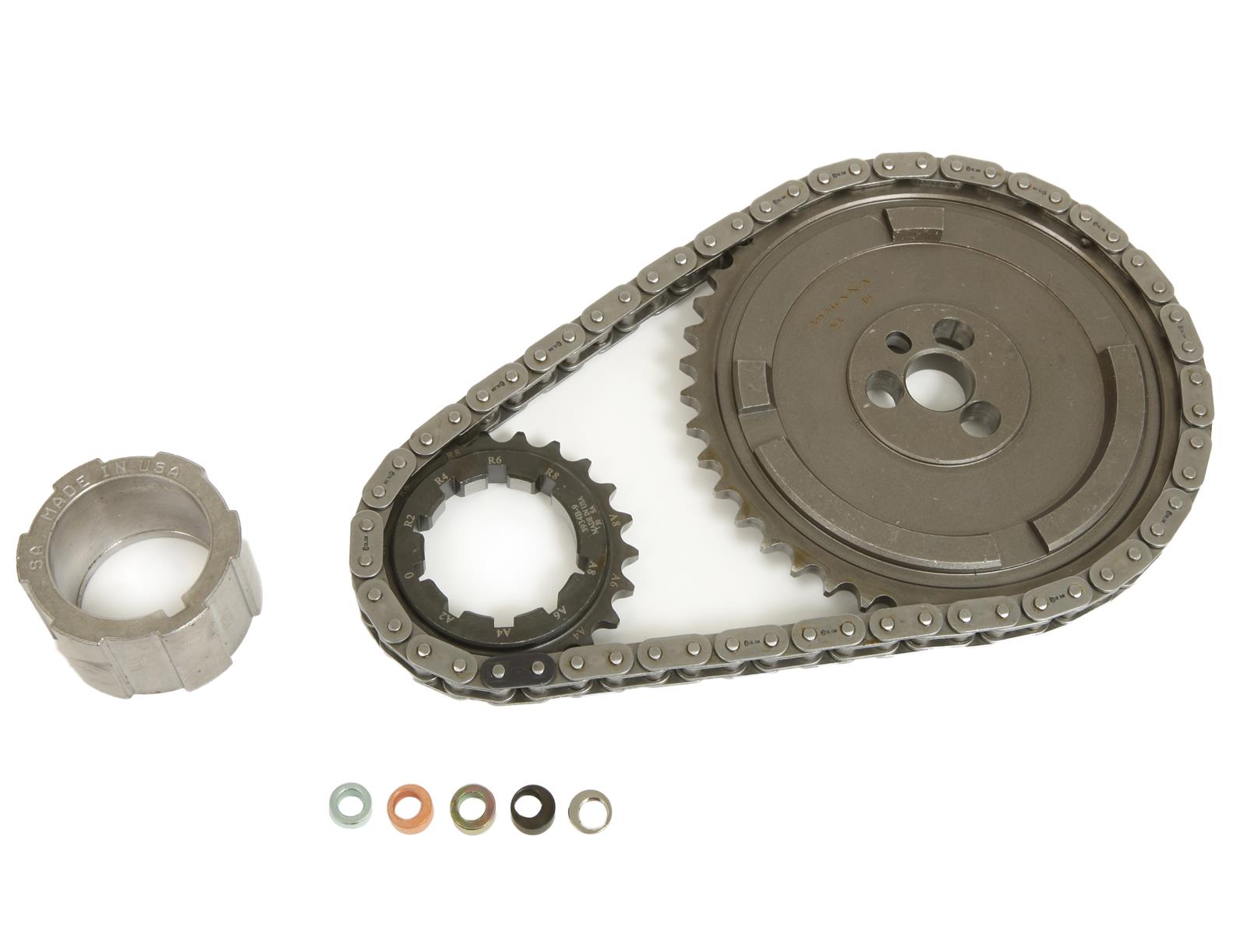 Summit Racing SUM-G6647-4X Summit Racing™ Pro LS Billet Adjustable Single Row Timing Chain Sets and Gears - Zander Auto Parts