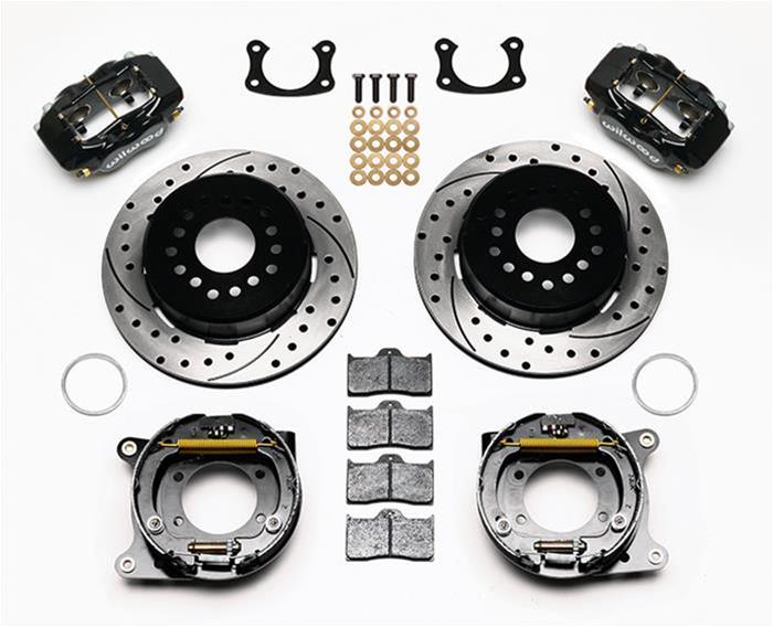 Wilwood Disc Brakes 140-7582-D Wilwood Forged Dynalite Rear Parking Brake Kits - Zander Auto Parts