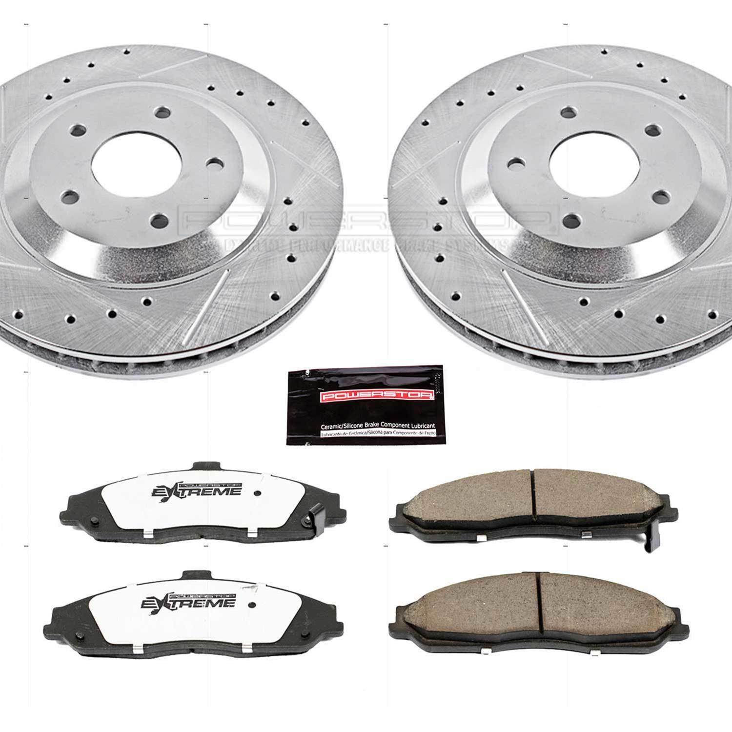 PowerStop K1560-26 PowerStop Z26 Street Warrior Brake Upgrade Kits - Zander Auto Parts