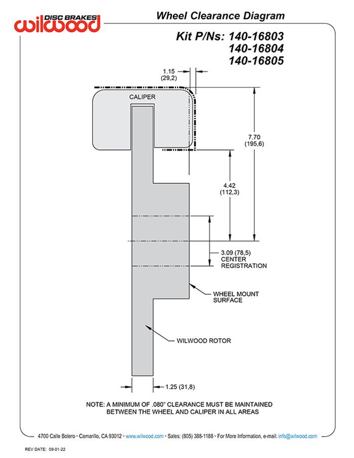 Wilwood Disc Brakes 140-16803-DR Wilwood AERO6-DM Direct Mount Truck Brake Kits - Zander Auto Parts