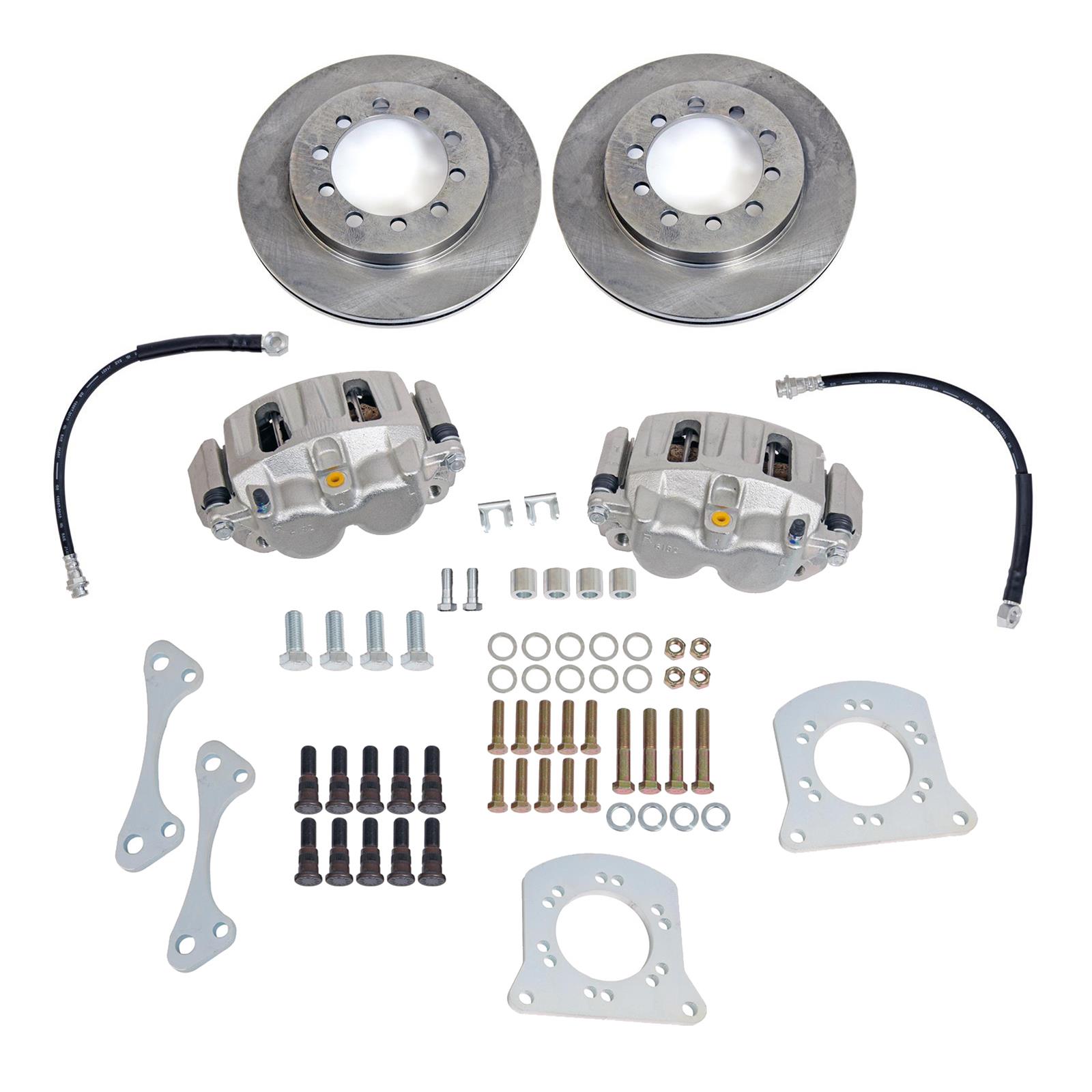 Summit Racing SUM-BK-45057 Summit Racing™ Stock Spindle Drum-to-Disc Brake Conversion Kits - Zander Auto Parts