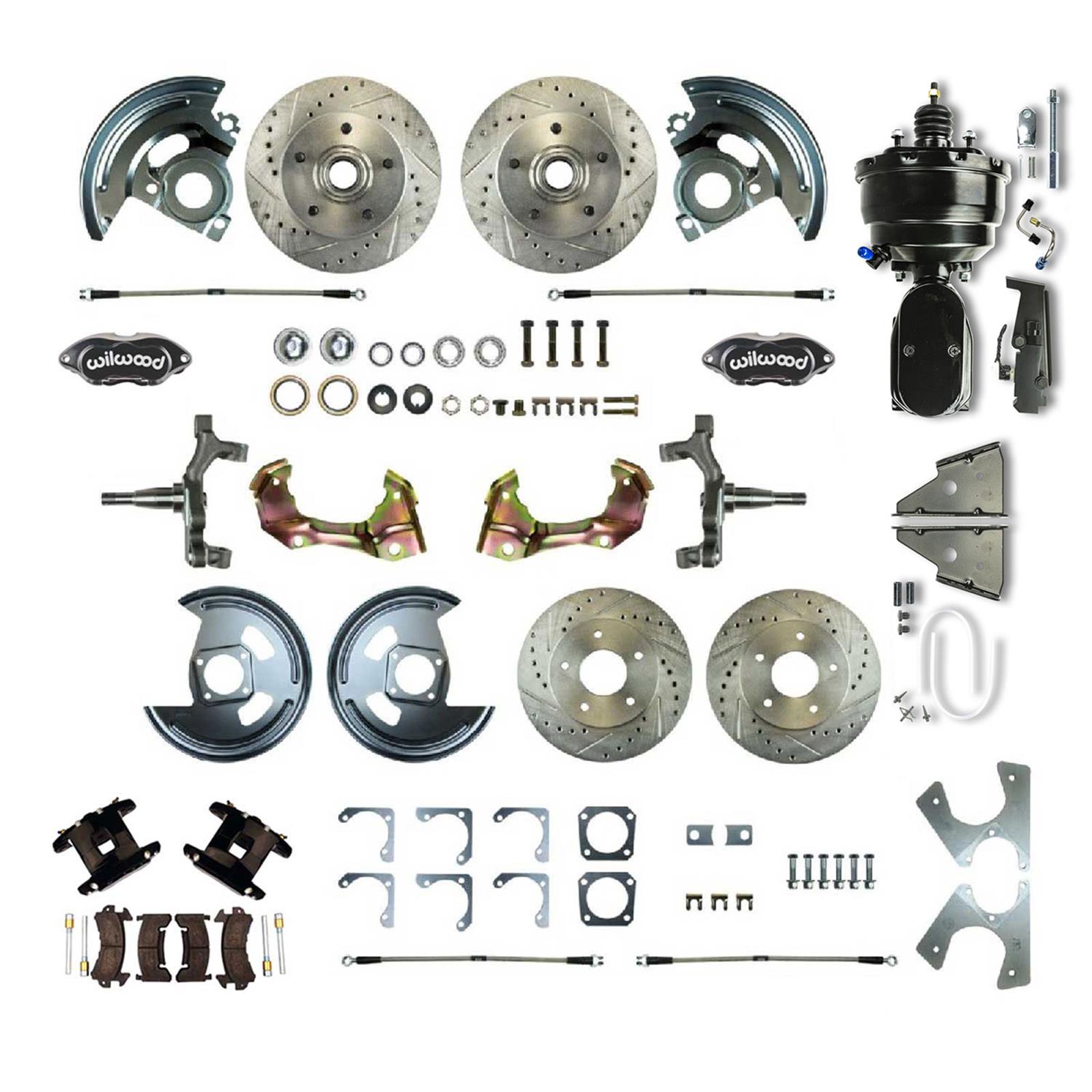 The Right Stuff AFXDC21DSY The Right Stuff Performance Series Front and Rear Disc Brake Conversion Kits - Zander Auto Parts