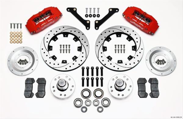 Wilwood Disc Brakes 140-12836-DR Wilwood Forged DynaPro 6 Big Brake Front Brake Kits - Zander Auto Parts