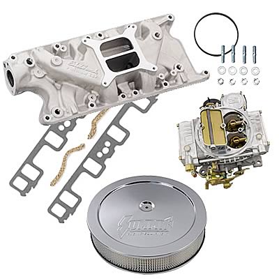 Summit Racing 03-0127 Summit Racing™ Intake Manifold, Carburetor, and Air Cleaner Pro Packs - Zander Auto Parts
