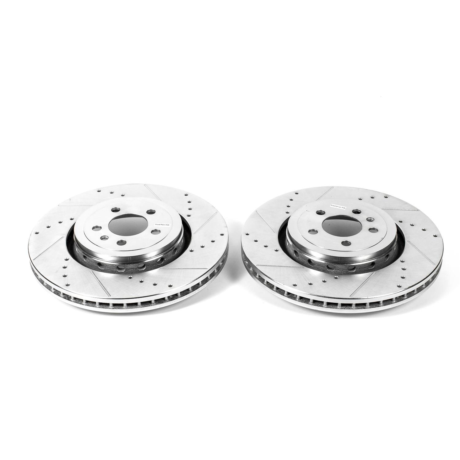 PowerStop AR83092XPR PowerStop Evolution Drilled and Slotted Rotors - Zander Auto Parts
