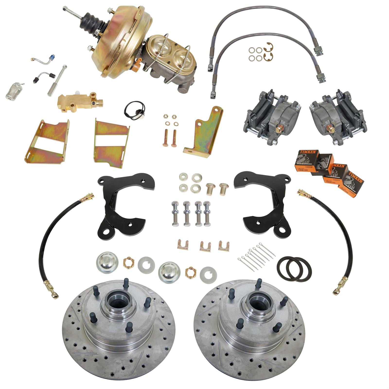 Summit Racing SUM-BK1515-DS Summit Racing™ Complete Drum-to-Disc Brake Conversion Kits - Zander Auto Parts
