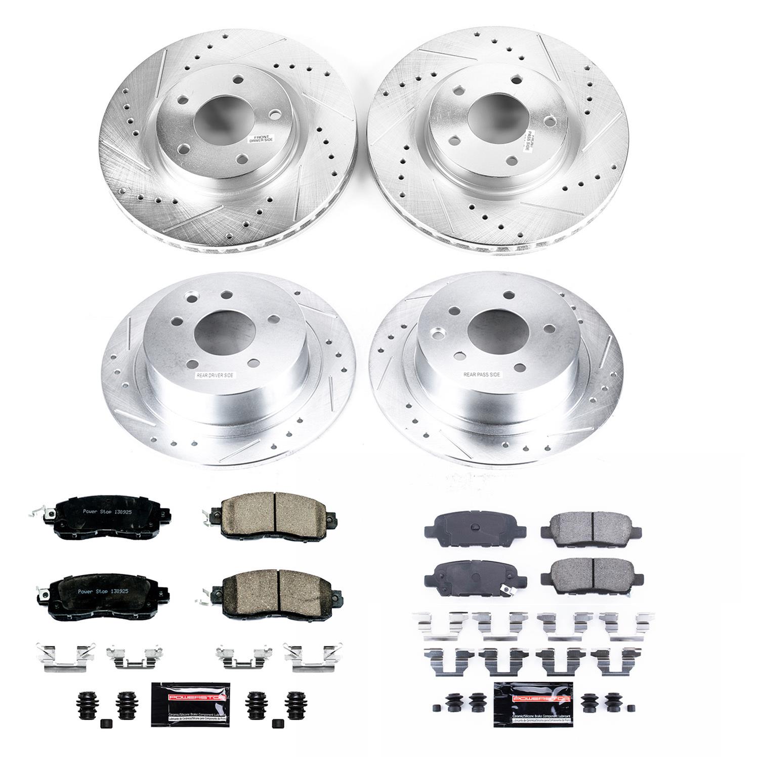 PowerStop K6495 PowerStop Z23 Evolution Sport Brake Upgrade Kits - Zander Auto Parts