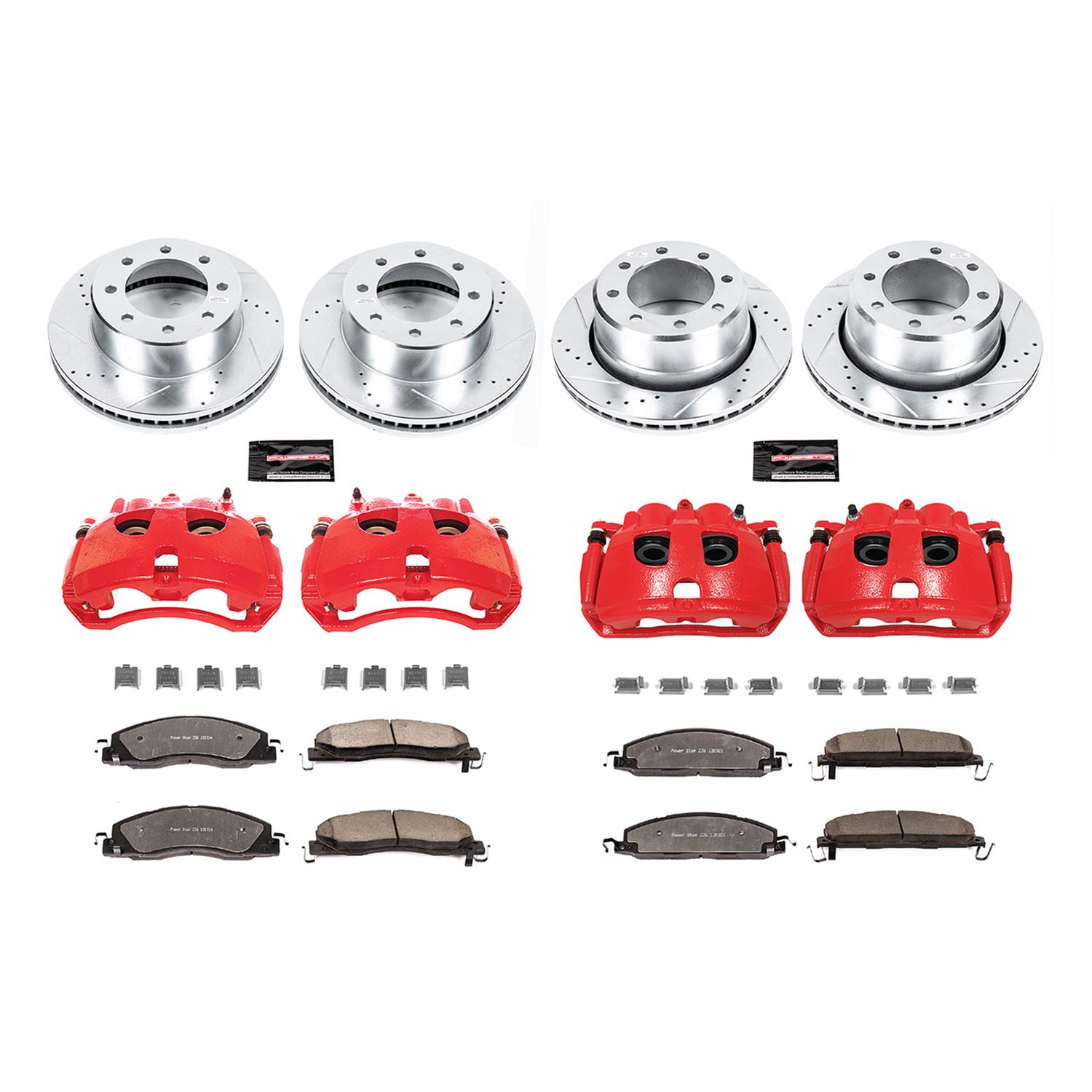 PowerStop KC5458-36 PowerStop Z36 Truck and Tow Brake Upgrade Kits with Calipers - Zander Auto Parts
