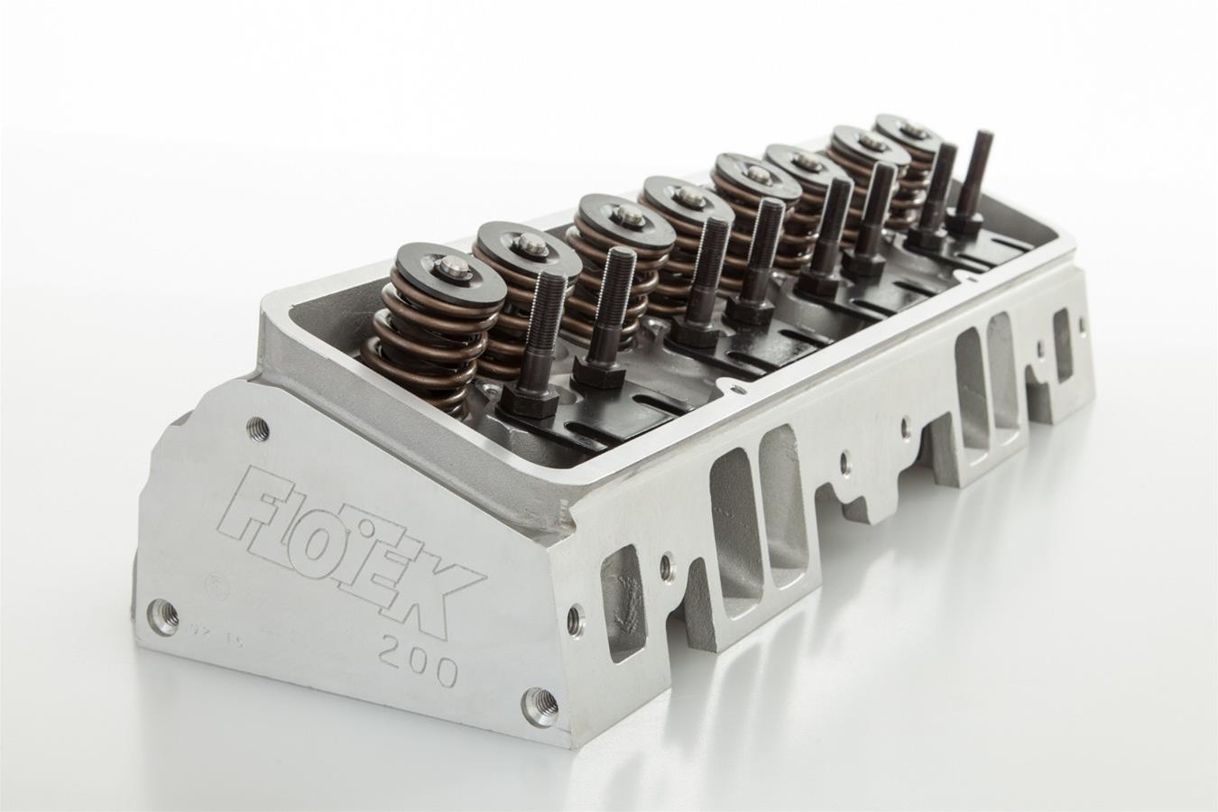Flotek 1200-HRSB-505S FLOTEK 200cc Small Block Chevy Cylinder Heads - Zander Auto Parts
