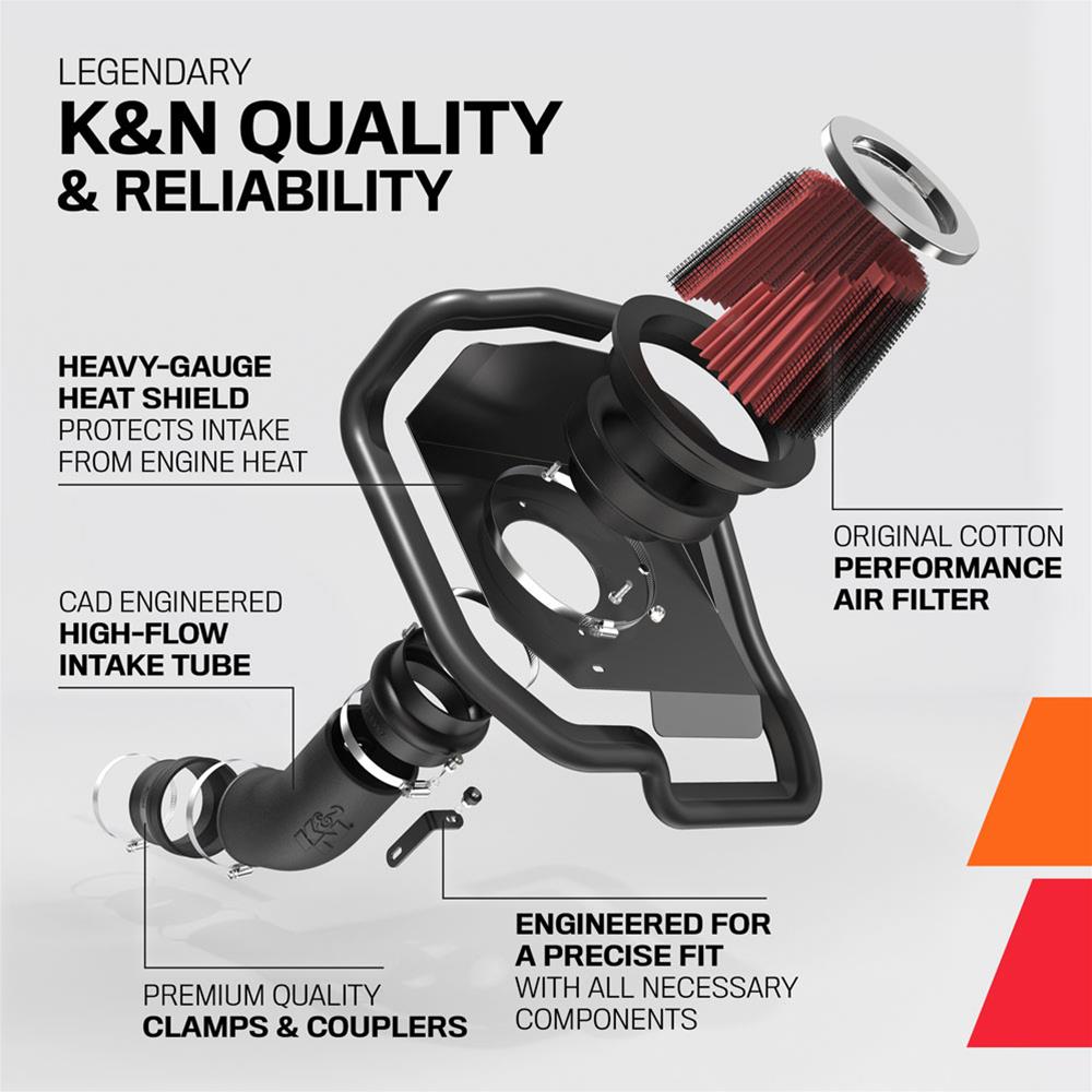 K&N 57-3010-1 K&N 57 Series FIPK Cold Air Intake Kits - Zander Auto Parts