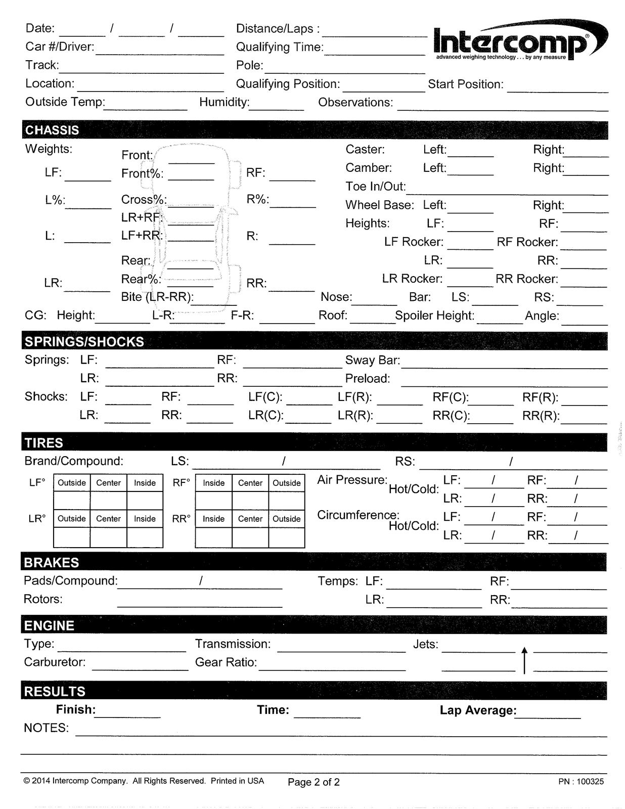 Intercomp 170125 Intercomp Racing SW500 E-Z Weigh Cabled Scale Systems - Zander Auto Parts