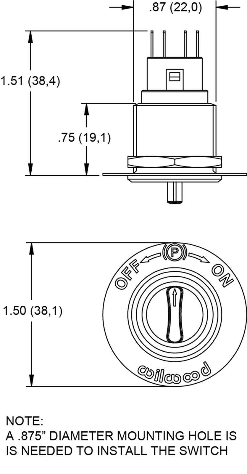 Wilwood Disc Brakes 300-15936 Wilwood EPB Caliper Switch Kits - Zander Auto Parts