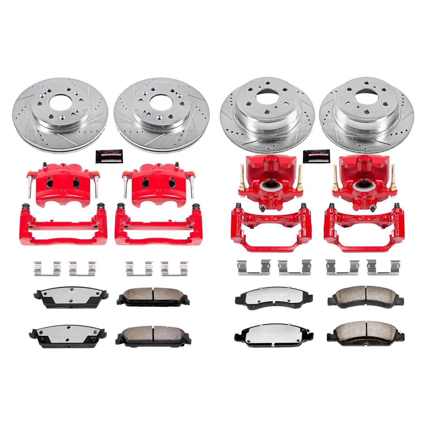 PowerStop KC2070-36 PowerStop Z36 Truck and Tow Brake Upgrade Kits with Calipers - Zander Auto Parts