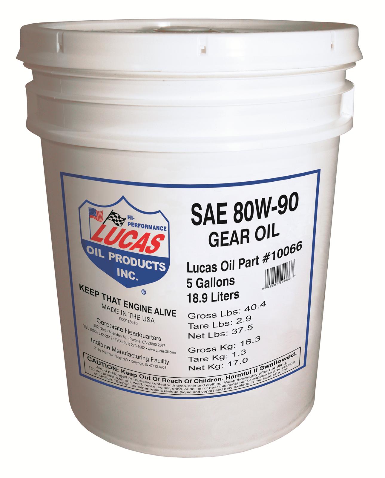 Lucas Oil 10066 Lucas Heavy-Duty Plus Gear Oil - Zander Auto Parts