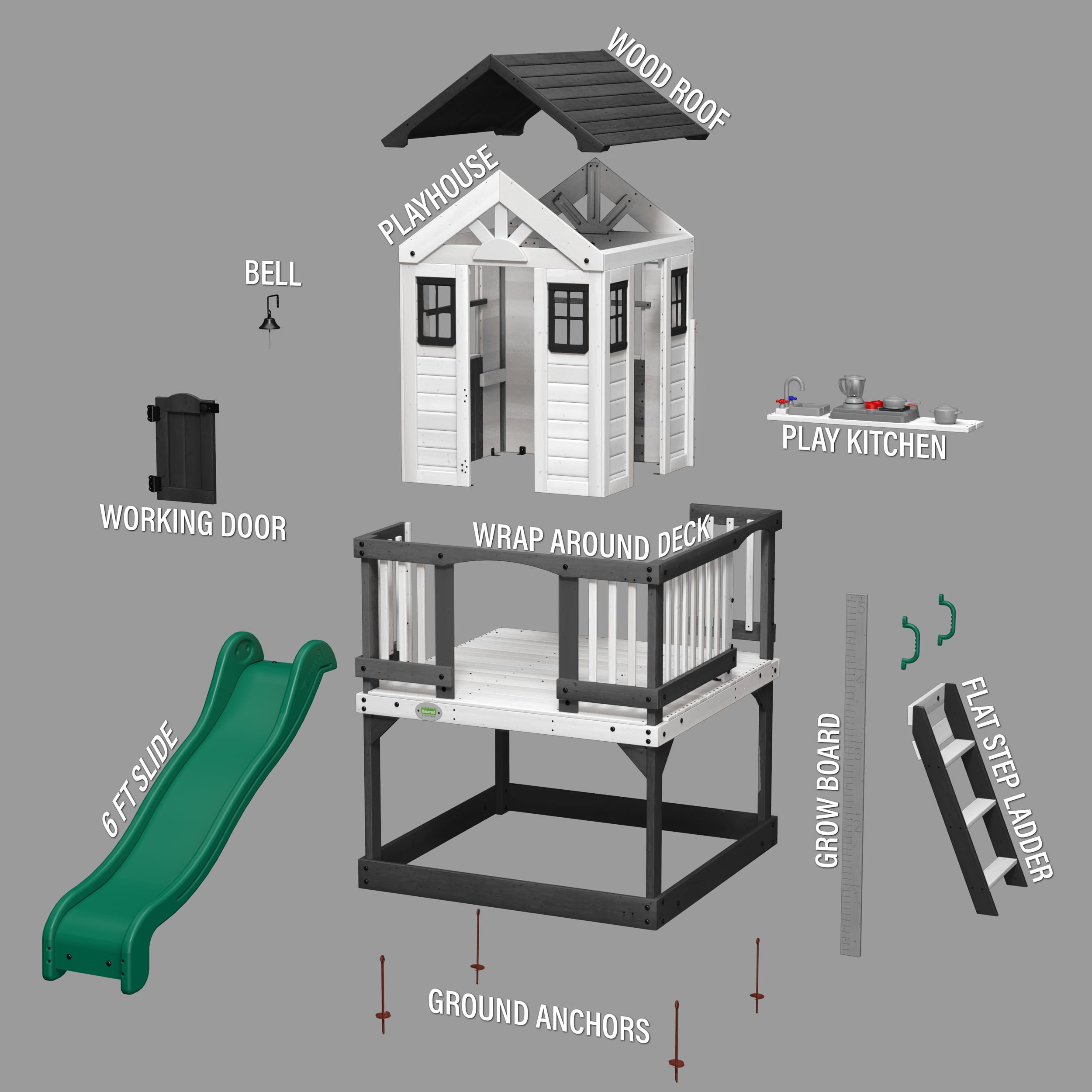 Backyard Discovery Sweetwater Playhouse Clubhouse - Zander Auto Parts