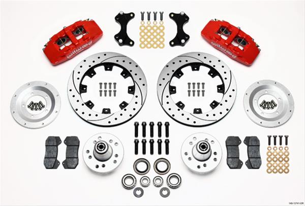 Wilwood Disc Brakes 140-10741-DR Wilwood Forged DynaPro 6 Big Brake Front Brake Kits - Zander Auto Parts