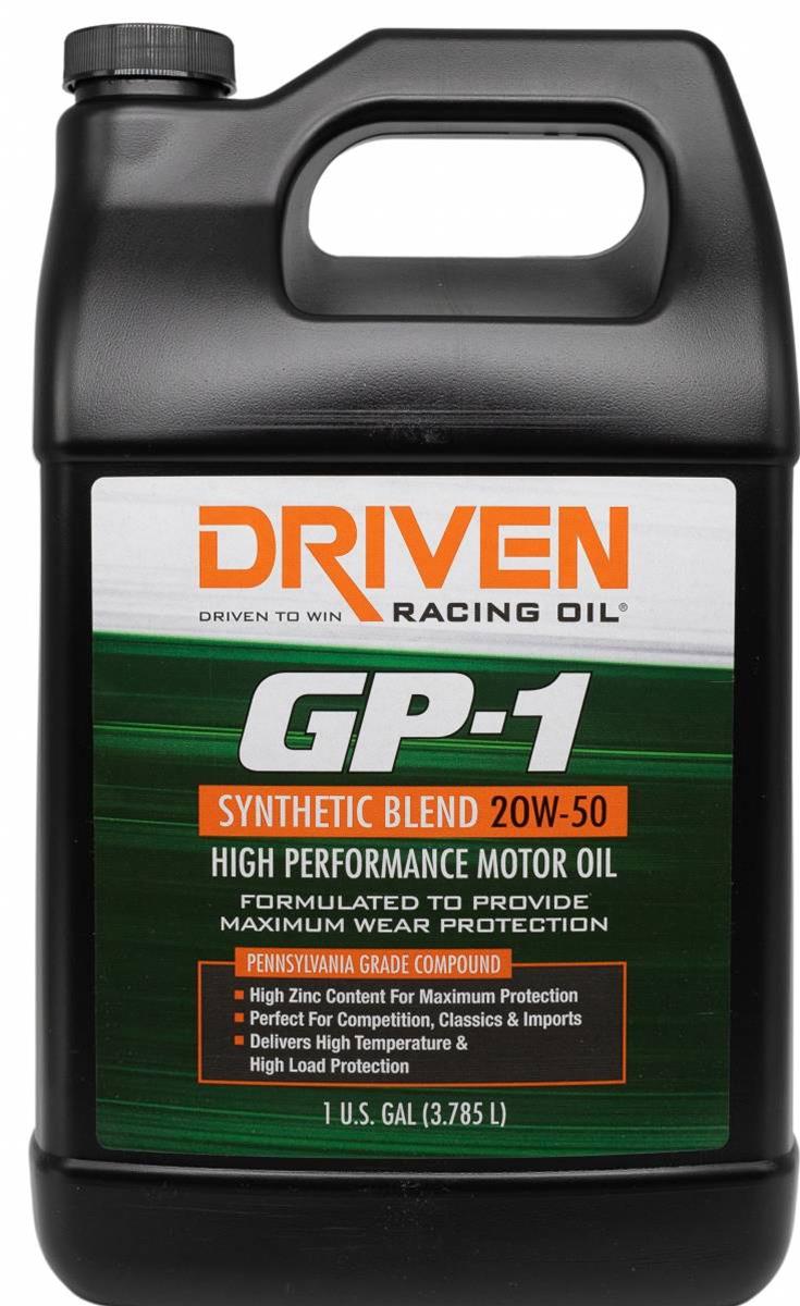 Driven Racing Oil 19508 Driven Racing Oil GP-1 Synthetic Blend High Performance Motor Oil - Zander Auto Parts