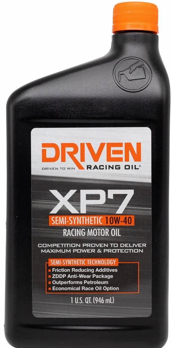 Driven Racing Oil 01706 Driven Racing Oil XP7 Semi-Synthetic Racing Motor Oil - Zander Auto Parts