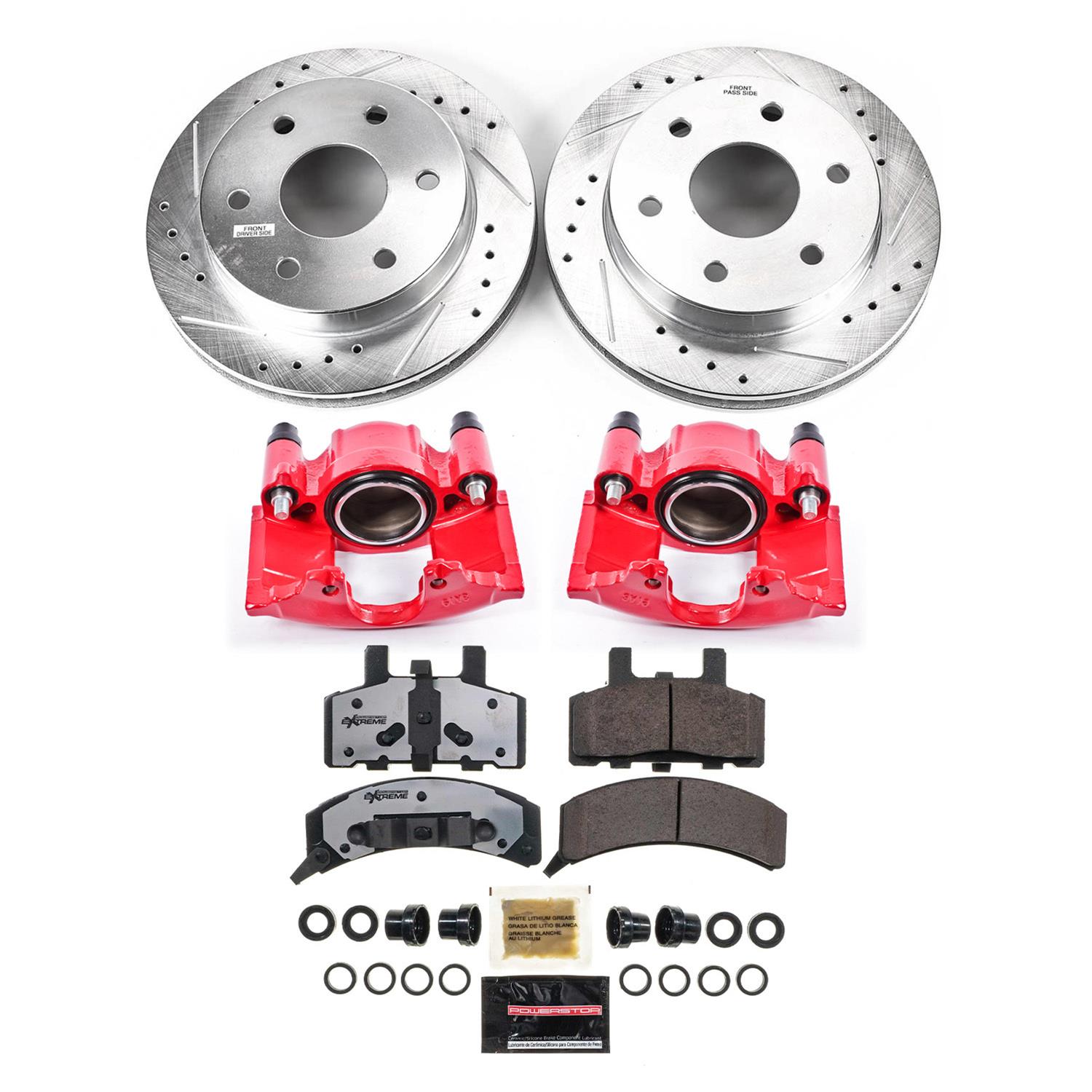 PowerStop KC1970-36 PowerStop Z36 Truck and Tow Brake Upgrade Kits with Calipers - Zander Auto Parts