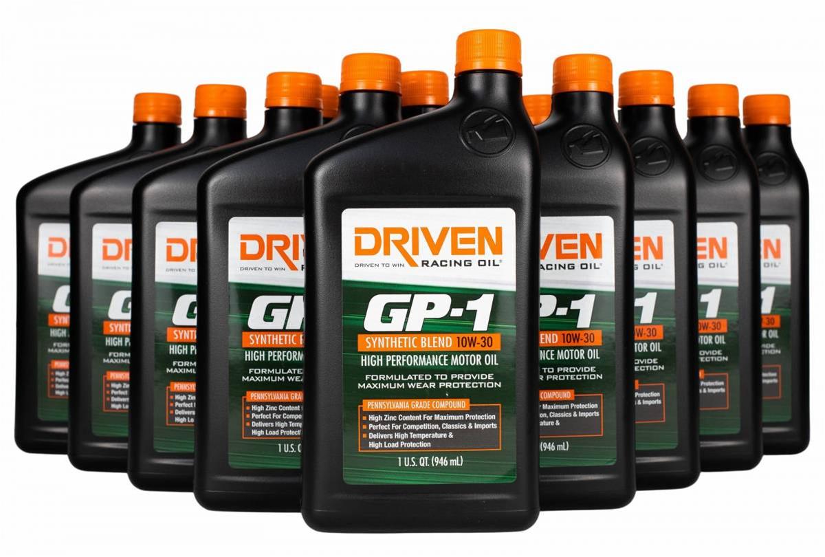 Driven Racing Oil 19306-12 Driven Racing Oil GP-1 Synthetic Blend High Performance Motor Oil - Zander Auto Parts