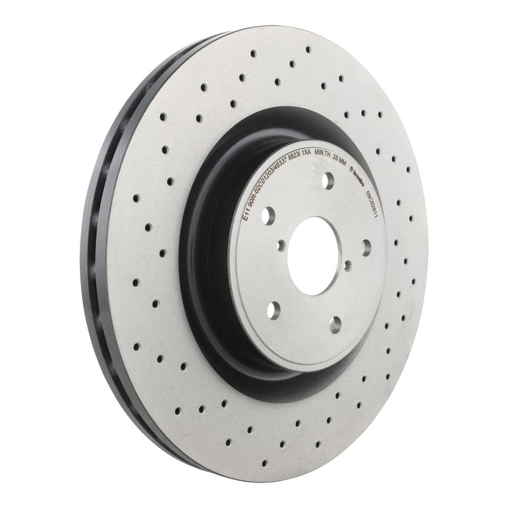 Brembo 09.C828.11 Brembo Prime UV Coated Brake Rotors - Zander Auto Parts