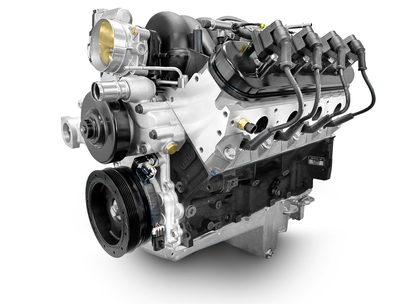BluePrint Engines PSLS3763CTF BluePrint Engines Pro Series Chevy LS 376 C.I.D. 530 HP EFI Base Dressed Long Block Crate Engines - Zander Auto Parts
