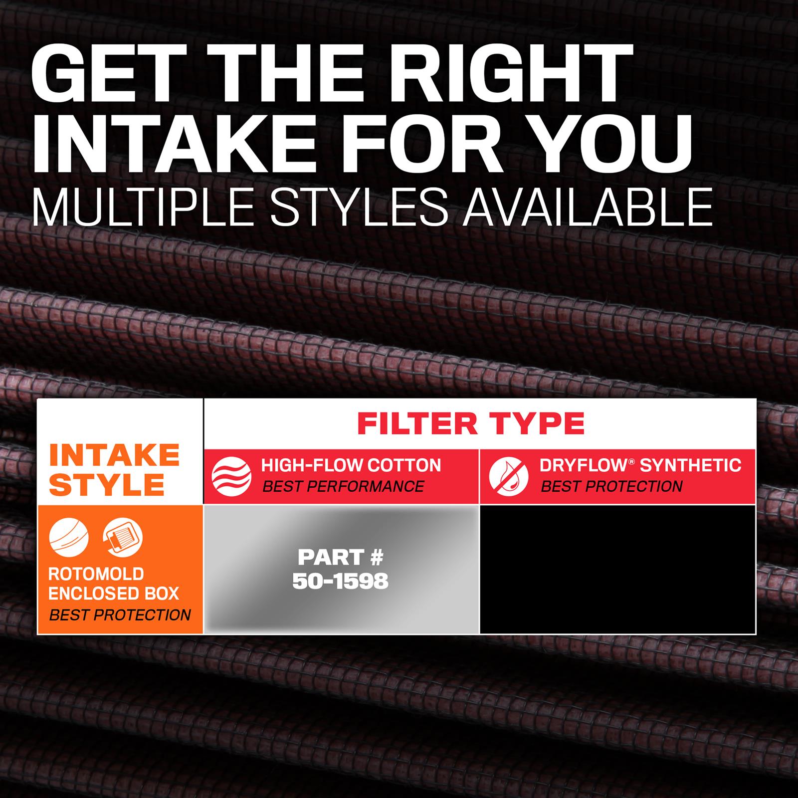 K&N 50-1598 K&N 50 Series NextGen Cold Air Intake Kits - Zander Auto Parts