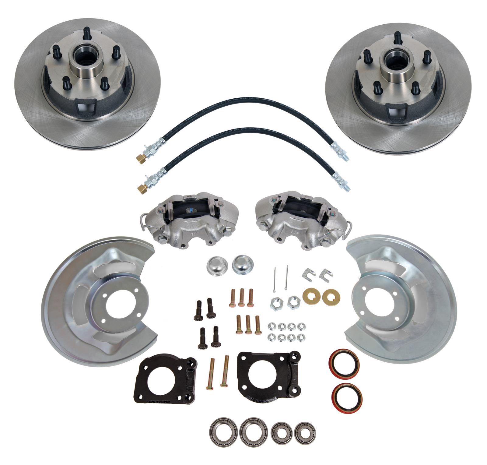 Summit Racing SUM-BK-45016 Summit Racing™ Stock Spindle Drum-to-Disc Brake Conversion Kits - Zander Auto Parts