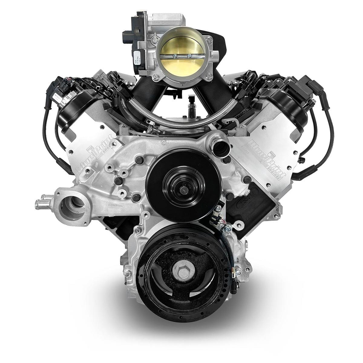 BluePrint Engines PSLS37650CTF BluePrint Engines Pro Series Chevy LS 376 C.I.D. 530 HP EFI Base Dressed Long Block Crate Engines - Zander Auto Parts