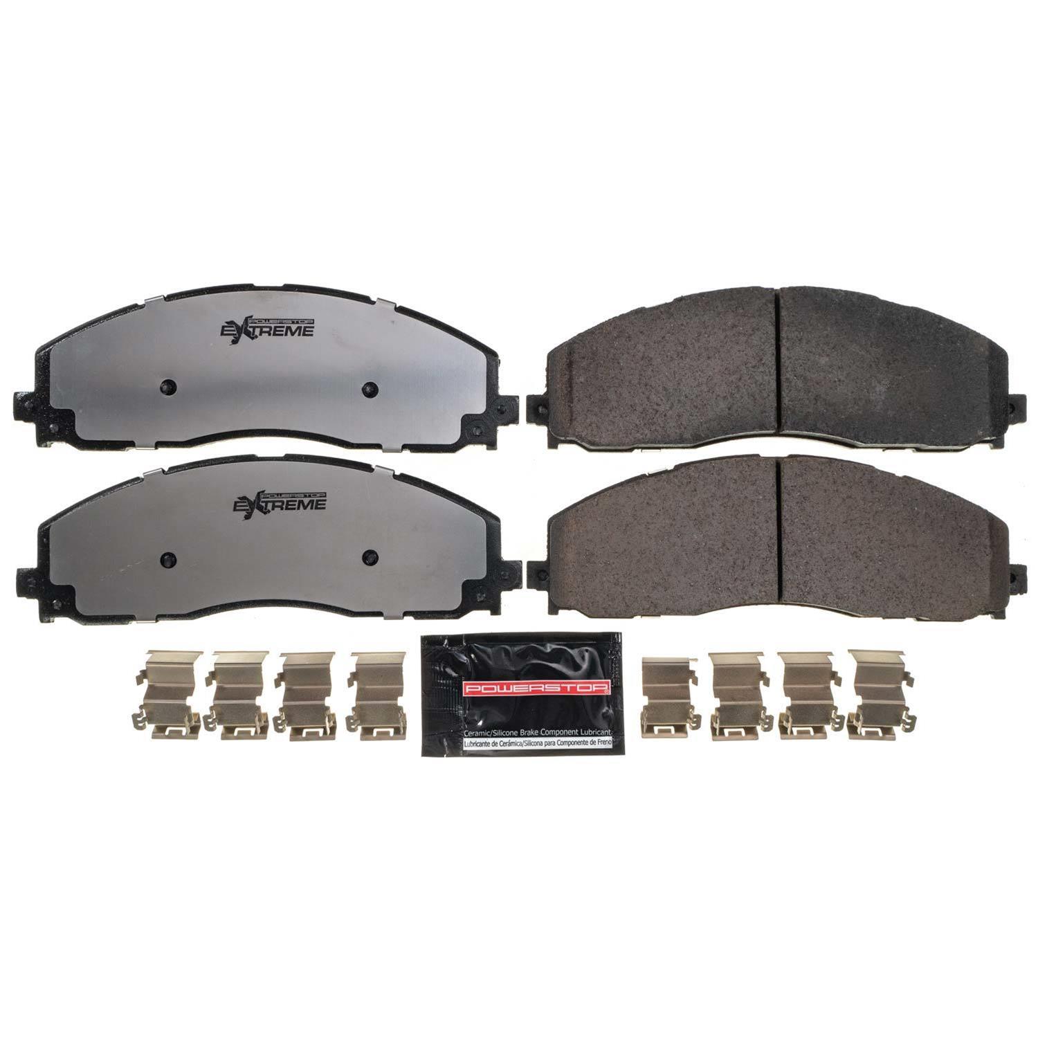PowerStop Z36-1680 PowerStop Z36 Truck and Tow Brake Pads and Hardware Kits - Zander Auto Parts
