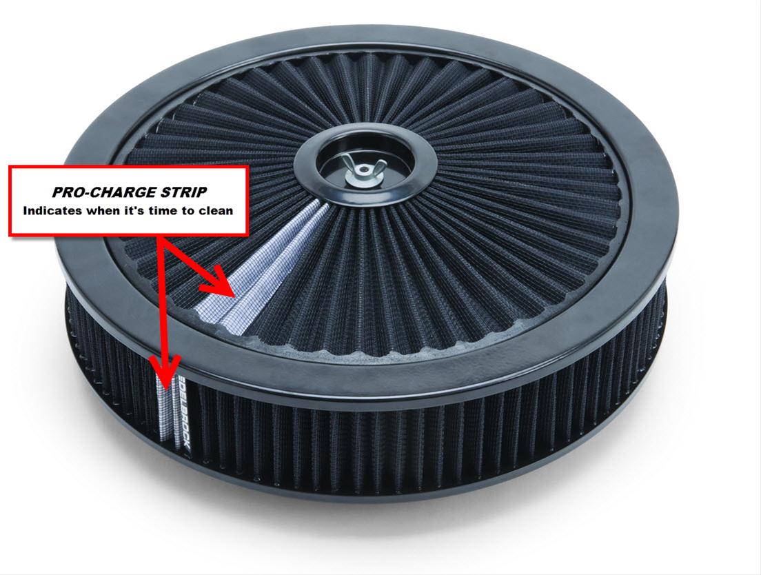 Edelbrock 43662 Edelbrock Pro-Flo High-Flow Series Air Cleaners - Zander Auto Parts