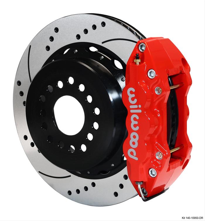 Wilwood Disc Brakes 140-10943-DR Wilwood AERO4 Big Brake Rear Brake Kits - Zander Auto Parts