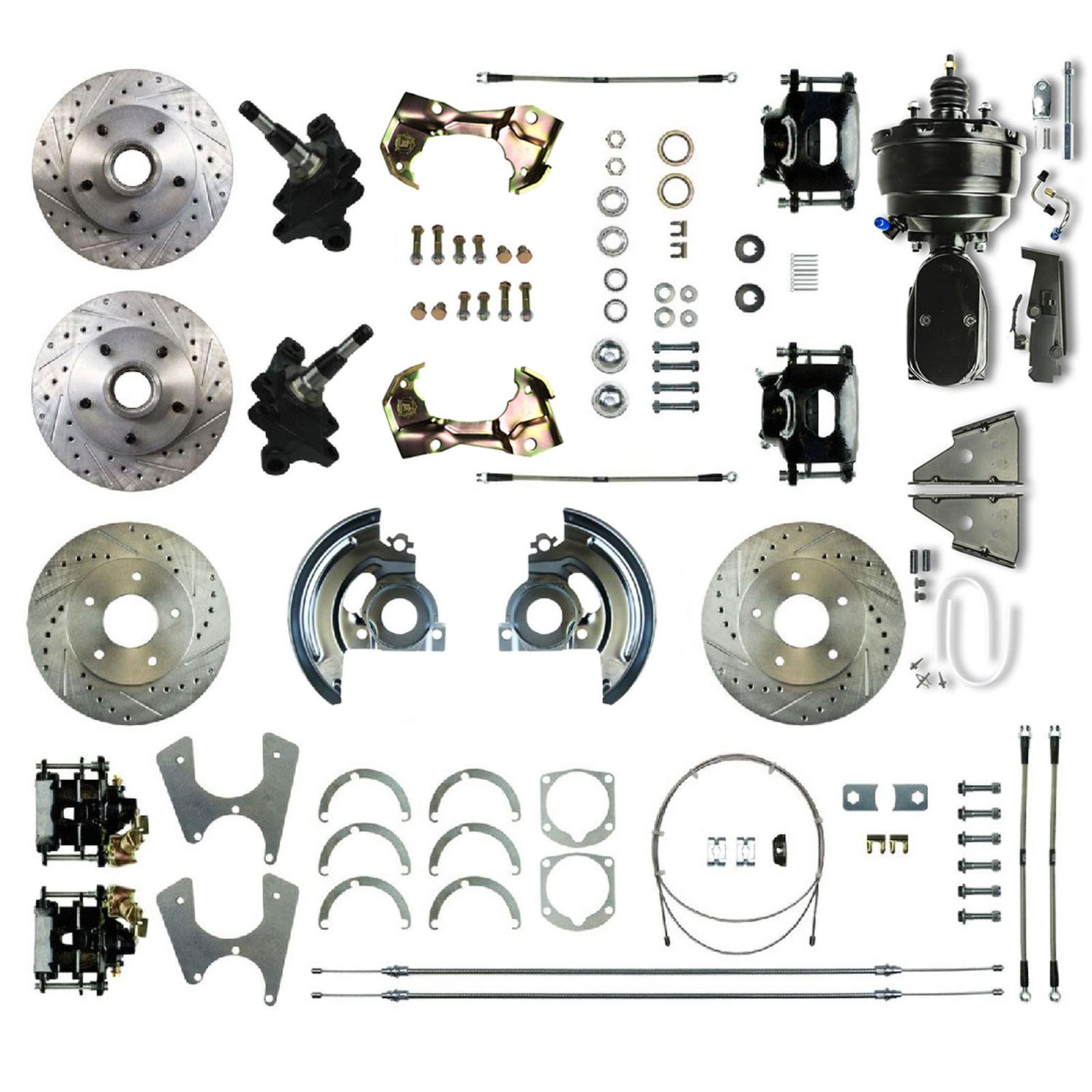 The Right Stuff AFXDC45DSY The Right Stuff Street Series Disc Brake Conversion Kits - Zander Auto Parts