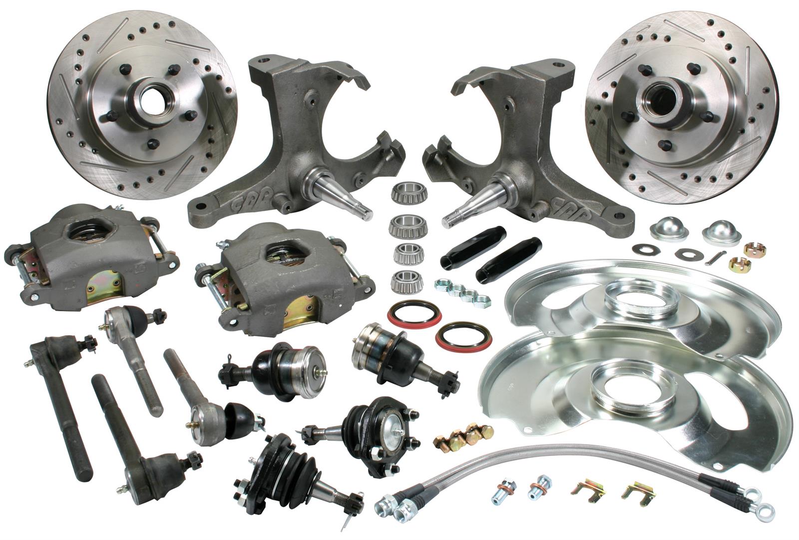 Classic Performance 6370SWBK-5S Classic Performance Upgrade Stock Spindle Brake Kits - Zander Auto Parts