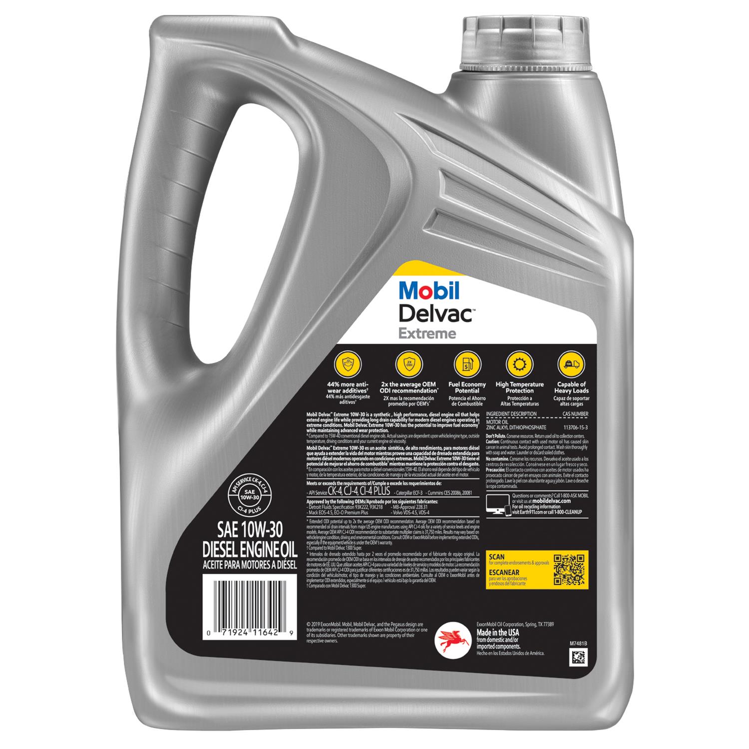 Mobil 122454 Mobil Delvac Extreme Motor Oil - Zander Auto Parts