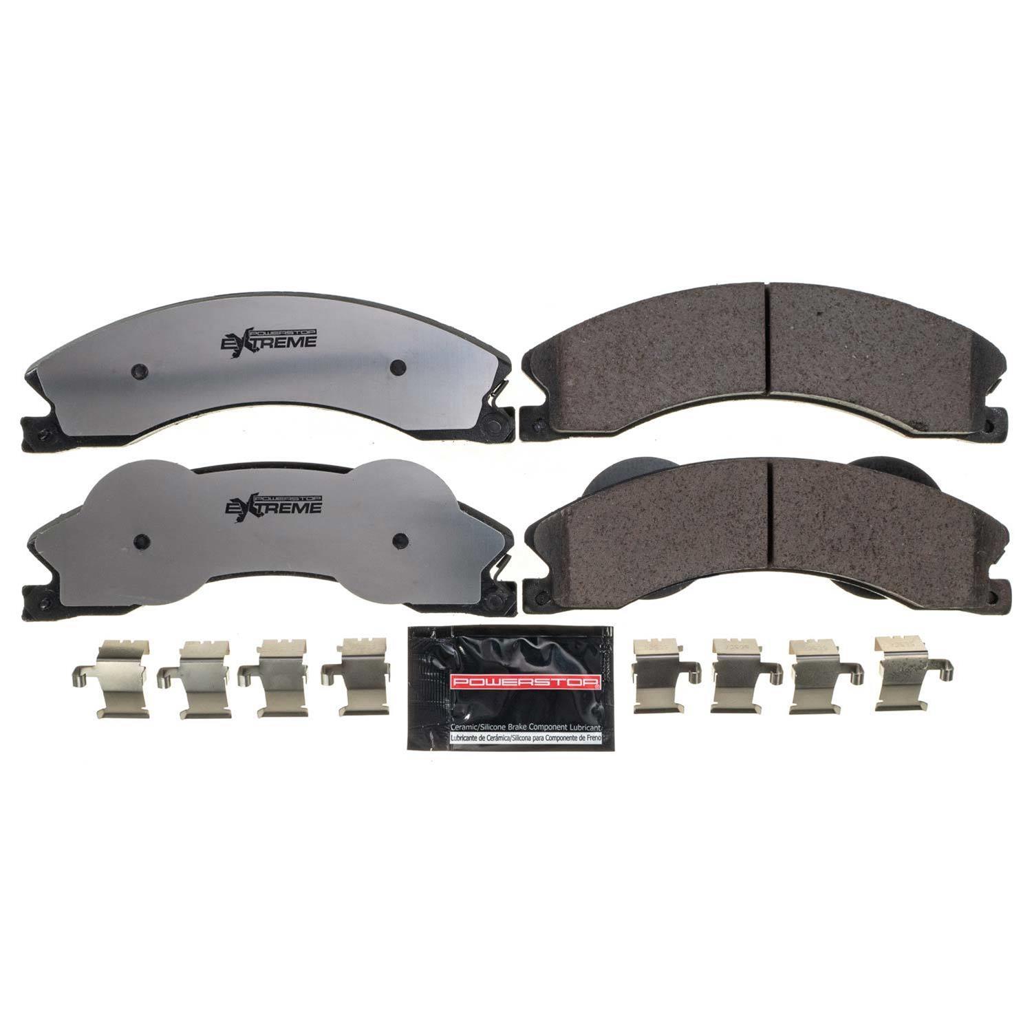 PowerStop Z36-1411 PowerStop Z36 Truck and Tow Brake Pads and Hardware Kits - Zander Auto Parts