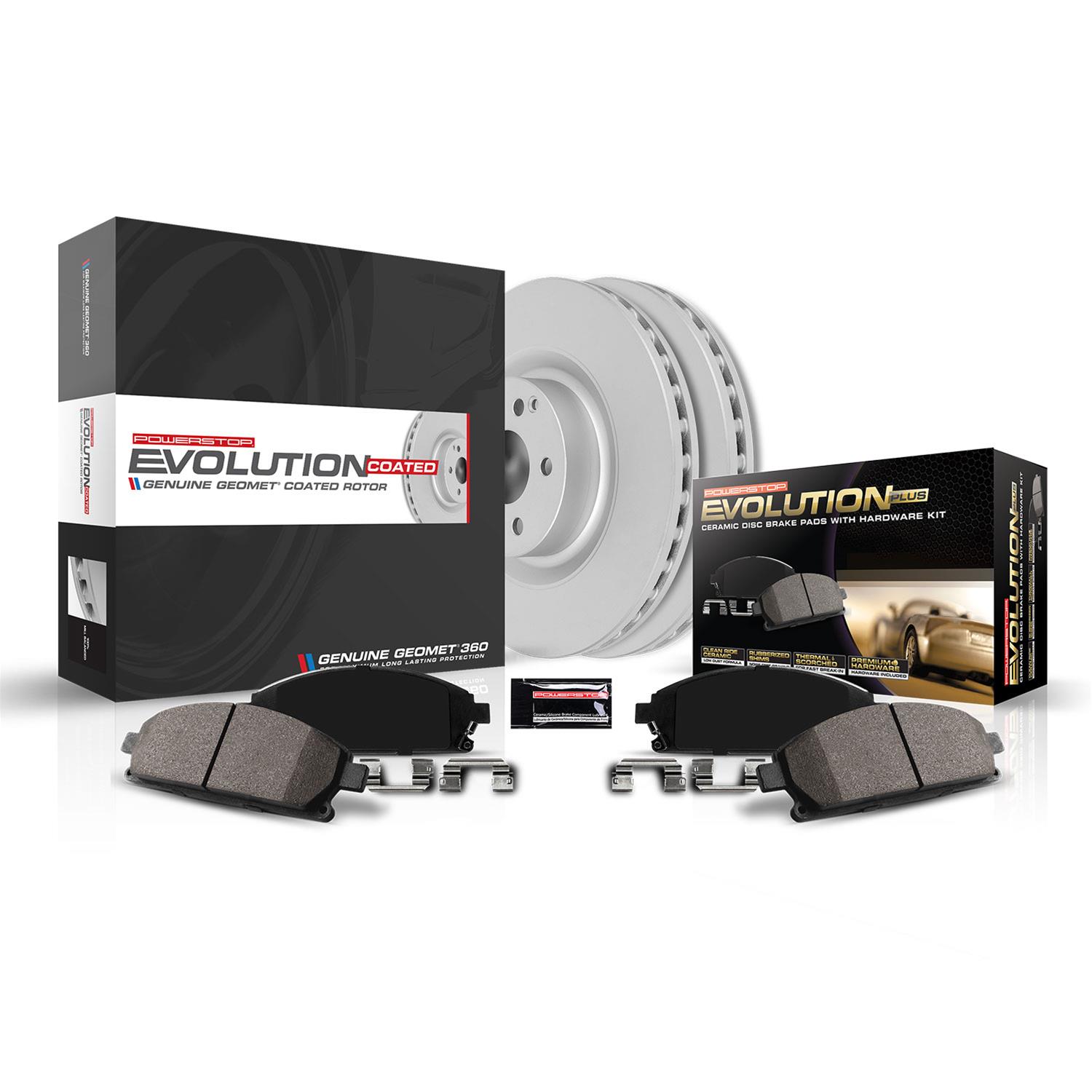 PowerStop CRK6271 PowerStop Z17 Evolution Plus GEOMET Coated Brake Kits - Zander Auto Parts