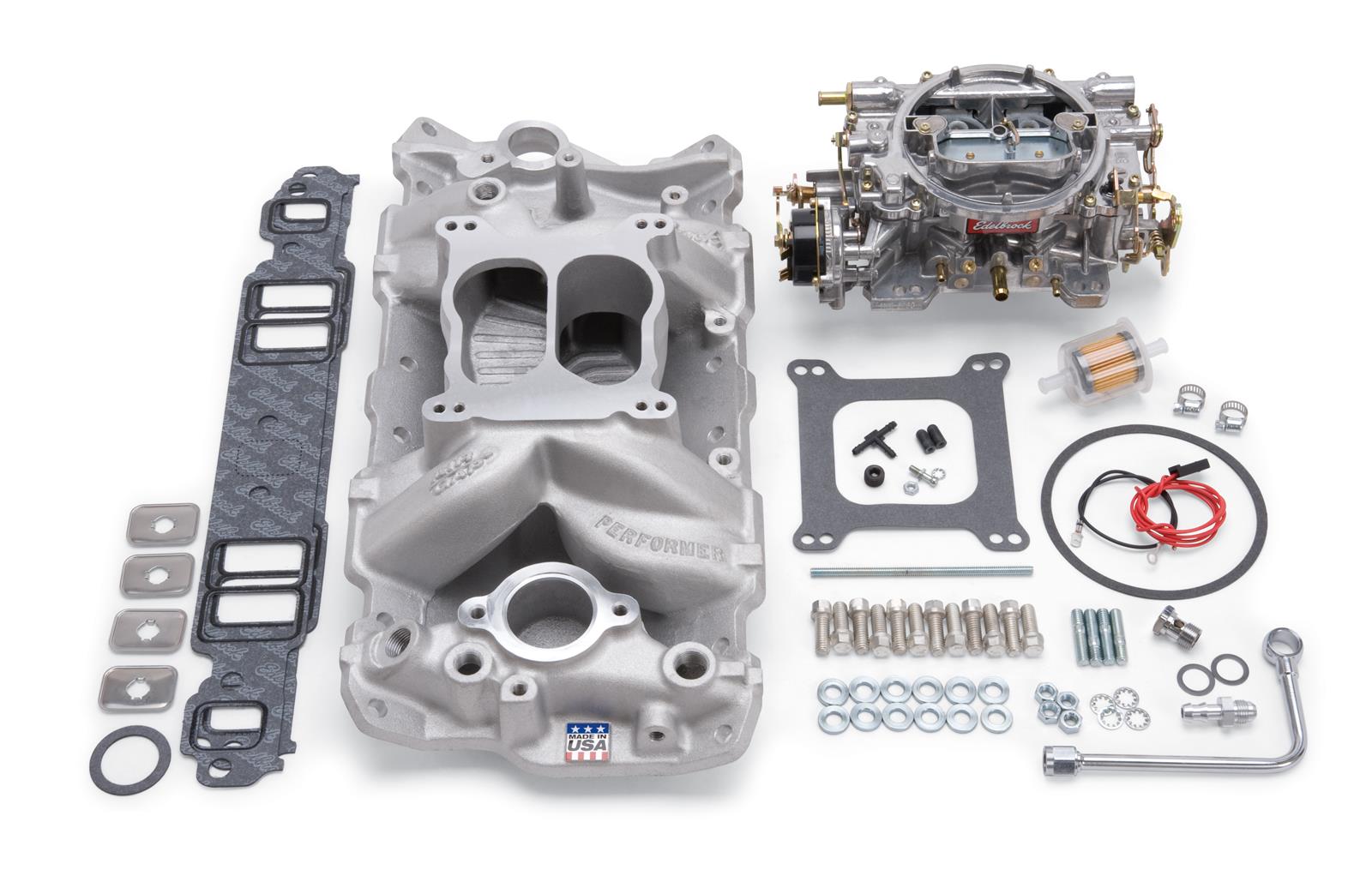 Edelbrock 2020 Edelbrock Performer Air-Gap Intake Manifold and Carburetor Kits - Zander Auto Parts