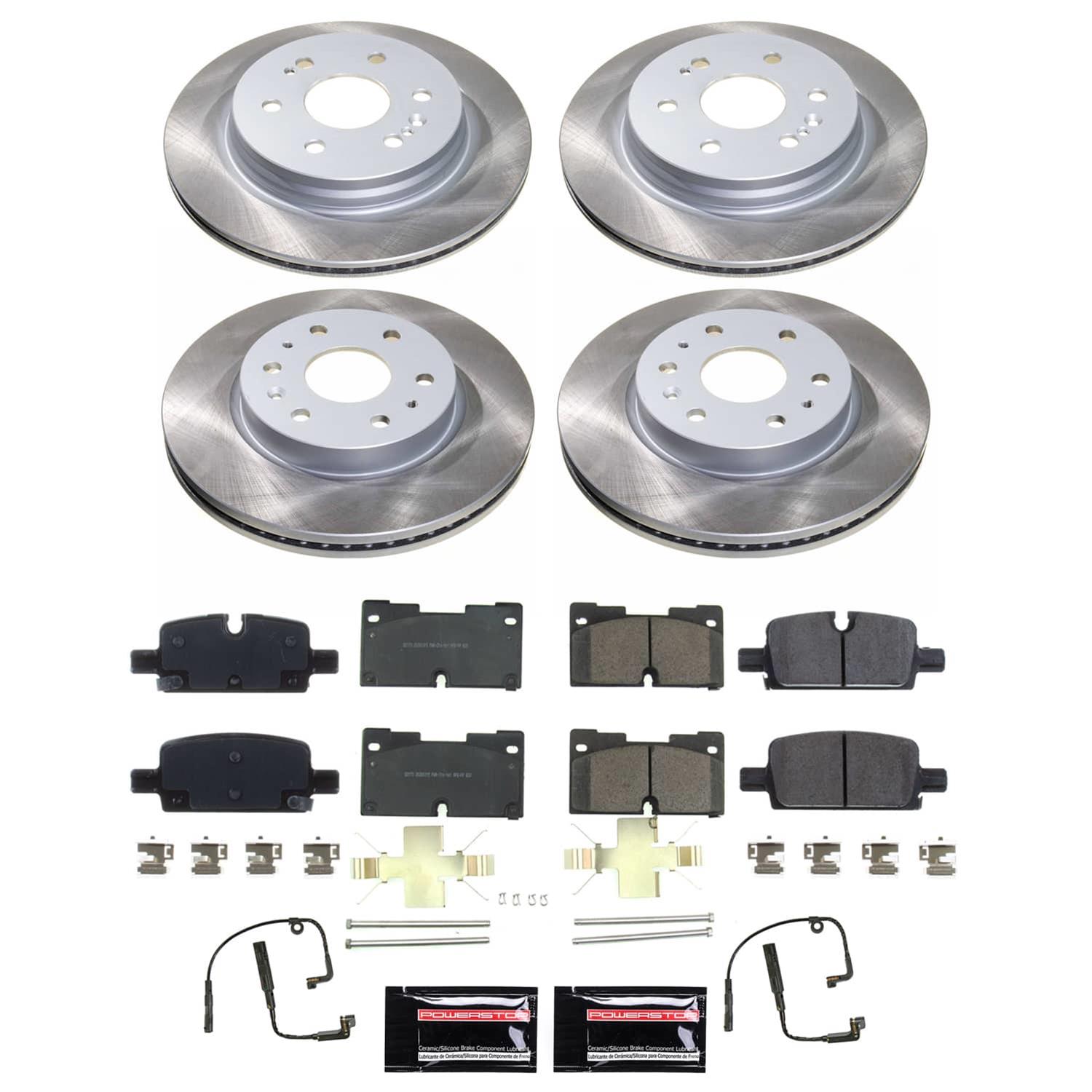 PowerStop SC8171 PowerStop Z17 Evolution Plus Semi-Coated Rotor Brake Kits - Zander Auto Parts